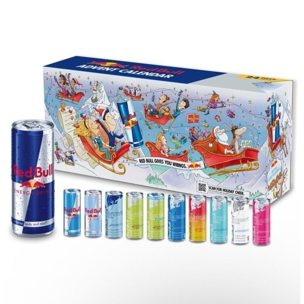 Red Bull Energy Drink Variety Advent Calendar Pack. Pack Of 24 Cans